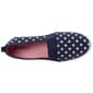 Womens Ashley Blue Navy with Stars Canvas Slip Ons - image 4