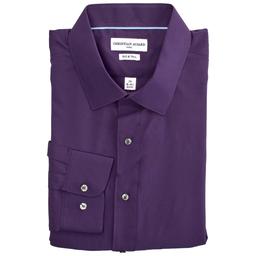 Mens Big & Tall Christian Aujard Stretch Dress Shirt - Purple