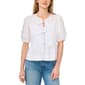 Womens Cece Elbow Dolman Sleeve 3 Bow Tie Front Blouse - image 1