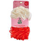 Maison De Base 2pk. Luxury Mesh Pouf Set - Red/White - image 1
