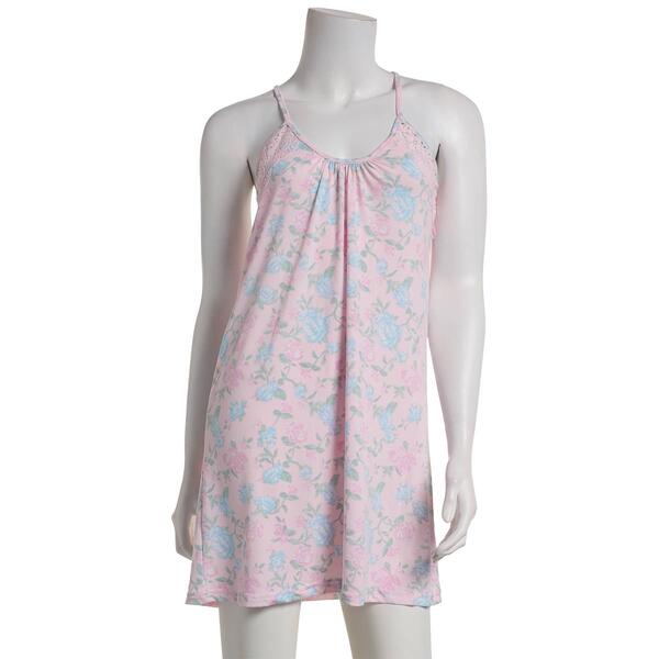 Womens Jessica Simpson Emma Roses Lace Racerback Chemise - image 