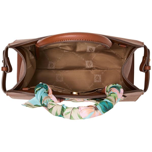 Anne Klein Round Satchel with Scarf