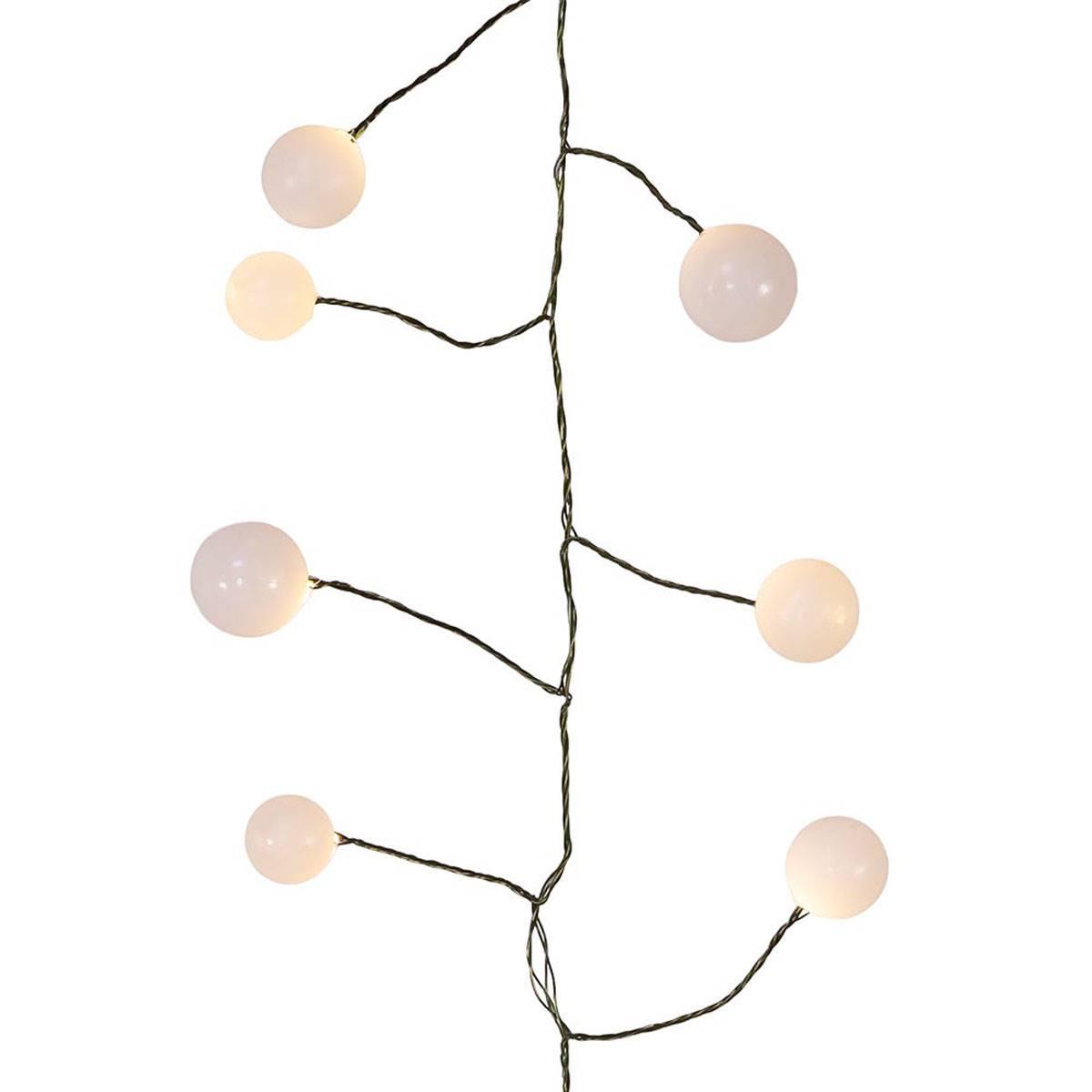 Kurt Adler 8ft. Warm White LED Bead Cluster Garland