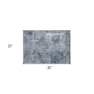 HomeRoots Blue Abstract Washable Non Skid Indoor Outdoor Accent - image 3