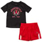 Toddler Boy Aeropostale Shirt And Shorts Set - Black/Tomato - image 1