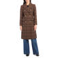 Petite Vince Camuto Coffee Plaid Pattern Coat - image 1