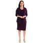 Womens Connected Apparel Long Sleeve Drape ITY Jacket Dress - image 1