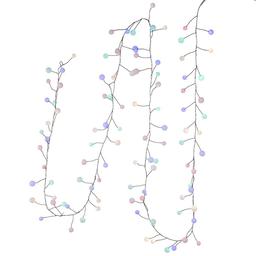 Kurt Adler 8-Foot Multicolored LED Bead Cluster Garland