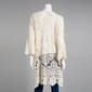 Womens Modena Crochet Knit Long Kimono - image 2