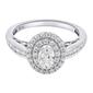 Nova Star&#174; White Gold & 1ctw. Lab Grown Diamond Oval Ring - image 2