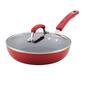 Rachael Ray&#40;R&#41; Hard Enamel Nonstick 9.5in Red Deep Skillet - image 1