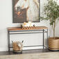 9th & Pike® Brown Metal Rustic Console Table - image 8