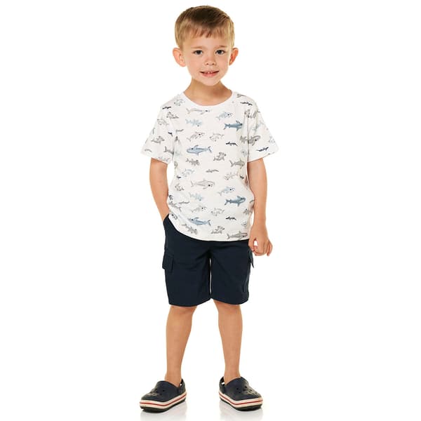 Toddler Boy Kids Headquarters 2pc. Shark Cargo Shorts Set - image 