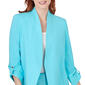 Plus Size Ruby Rd. By The Sea Open Blazer with Roll Tab Sleeve - image 4
