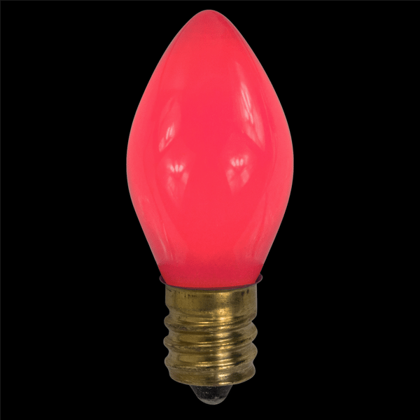 Northlight 25pc. Opaque Pink C7 Christmas Replacement Bulbs