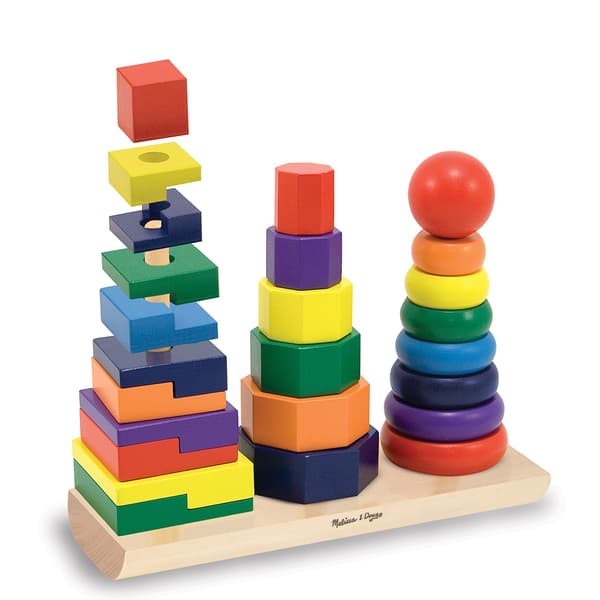 Melissa &amp; Doug® Geometric Stacker Building Set