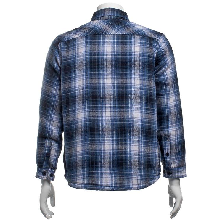 Mens Mountain Ridge Flannel Jacket - Chambray Blue