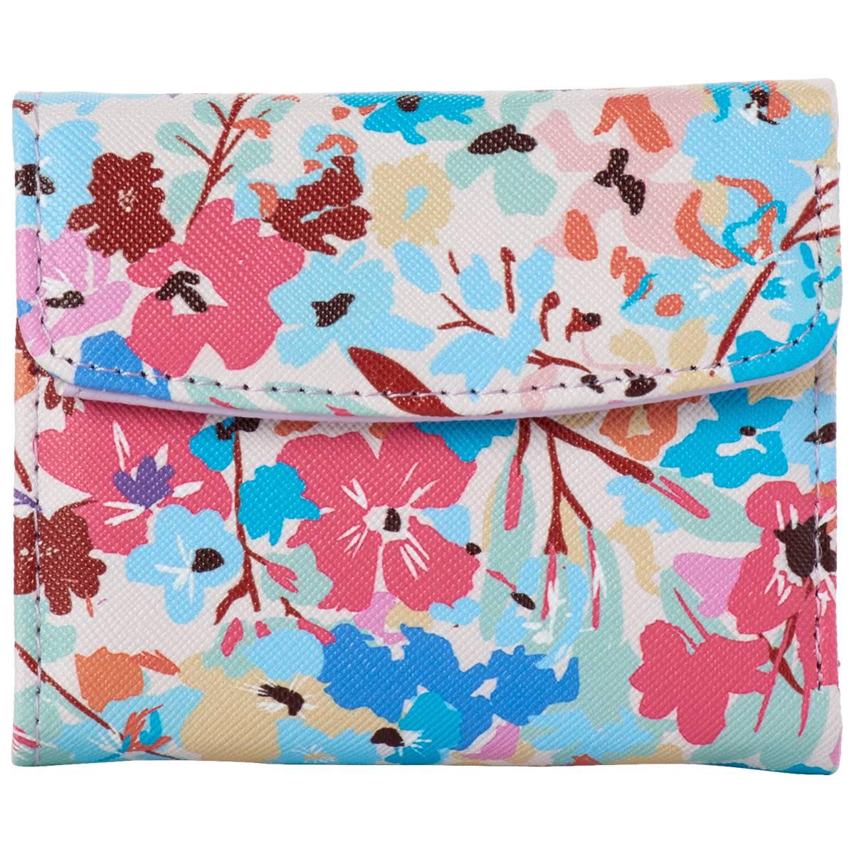 Womens Julia Buxton Floral Mini Trifold Wallet