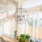 Elegant Designs Industrial 4 Bulb Hexagon Pendant Light - image 3