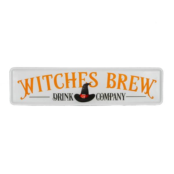 National Tree 31in. Halloween Witches Brew Metal Wall Sign - image 