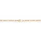 Mens Lynx Gold-Tone Ion Plated 4mm Figaro Chain Necklace - image 5