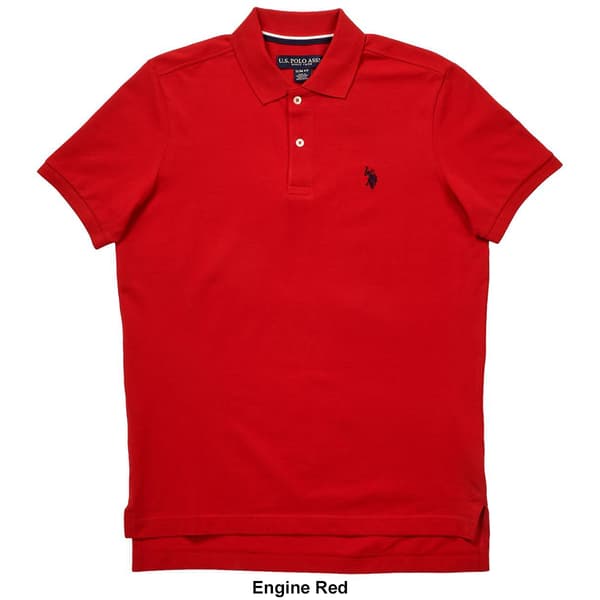 Mens U.S. Polo Assn.&#174; Solid Slim Fit Pique Polo