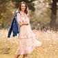 Womens Harlow & Rose Long Sleeve Plaid Ruffle Trim Midi Dress - image 2