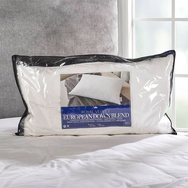 Royal Velvet Down Nano Feather Pillow Boscov's