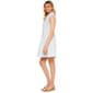 Womens Absolutely Famous Sleeveless Stripe Pleated Shirtdress - image 3