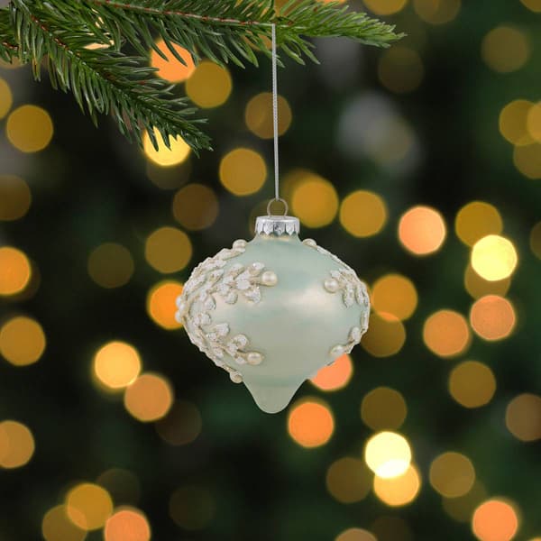 Northlight Seasonal Pastel Green Christmas Ornaments - Set of 2