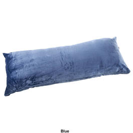 London Fog Solid Flannel Plush Body Pillow