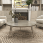 9th & Pike® Traditional Silver Aluminum Metal Coffee Table - image 9