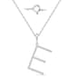 Nova Star(R) Sterling Silver Lab Grown Diamond Initial E Pendant - image 1