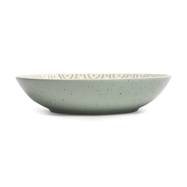 Sango Siterra Glazed Garden Speckled Floral Pasta Bowls -Set of 4