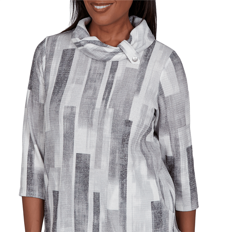 Womens Alfred Dunner Regent Street Brushstroke Sweater