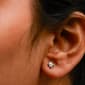 Haus of Brilliance 10kt. White Gold 1/7ctw. Diamond Stud Earrings - image 4
