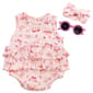 Baby Girl (NB-9M) Floral Threads(R) Butterfly Sunsuit w/ Sunglass - image 1