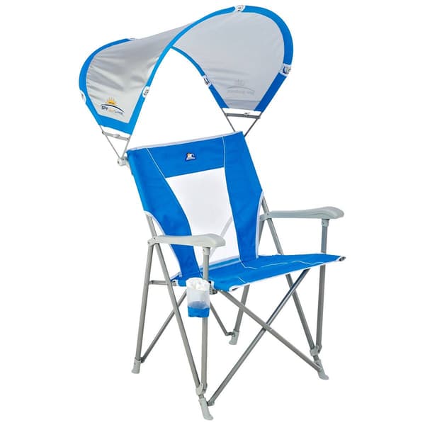 Foldable Quad Chair with Sunshade - image 
