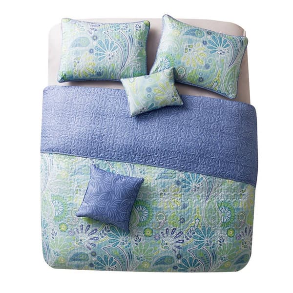 VCNY Home Harmony Reversible Paisley Quilt Set - Full/Queen