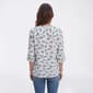 Womens Notations 3/4 Roll Tab Dragonflies Equipment Button Down - image 2