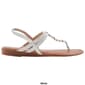 Womens Capelli New York Faux Leather Braided Thong Sandals - image 2