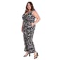 Plus Size R&M Richards Floral Tie Waist Jumpsuit - image 2