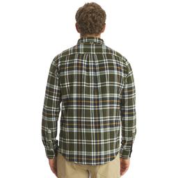 Mens LANDS’ END® Campside Flannel Shirt - Night Forest