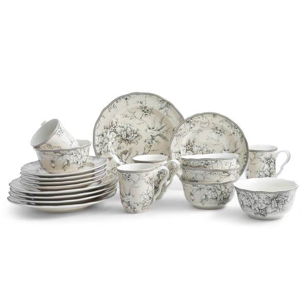 222 Fifth Adelaide 16pc. Round Dinnerware Set - image 