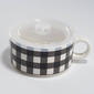 Kennedy Black & White Check Soup Mug - image 1
