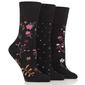 Womens Gentle Grip Floral 3pk. Crew Socks - image 2