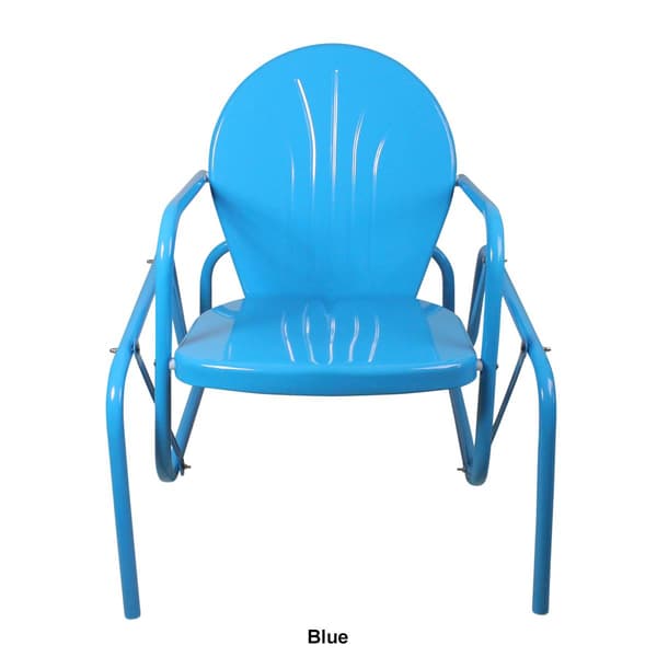 Northlight Seasonal Retro Metal Tulip Glider Patio Chair