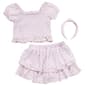 Girls (4-6x) Little Lass 2pc. Smocked Eyelet Top & Skort Set - image 1