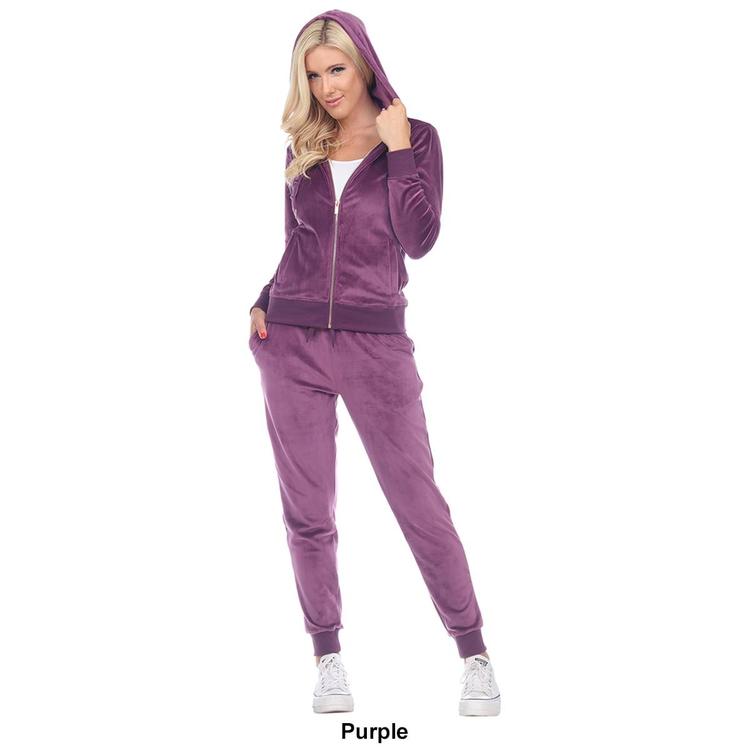 Womens White Mark 2pc. Velour Tracksuit Set