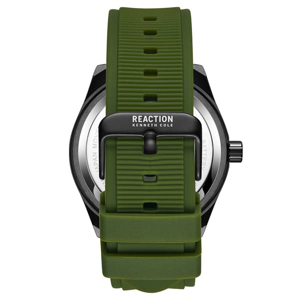 Mens Kenneth Cole&#174; Reaction&#8482; Green/Gunmetal Watch - RK50899006